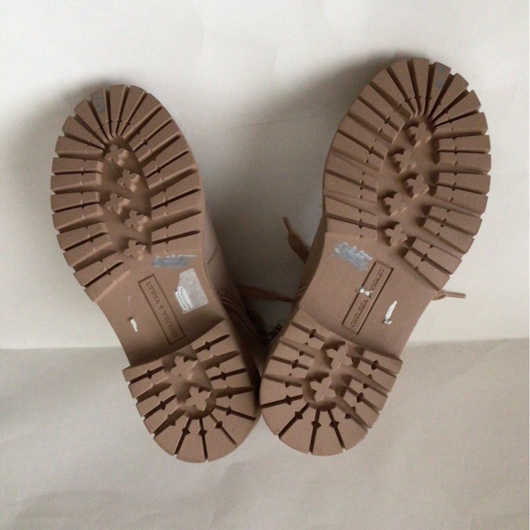 SALE OFR 🆕CHELSEA & VIOLET RUMI LEATHER LACE UP CHUNKY BOOTIES(Sz5.5) - Picture 15 of 15